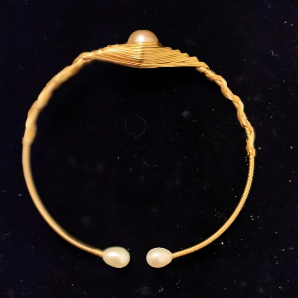 Freshwater pearl bracelet. - Picture 4 of 6